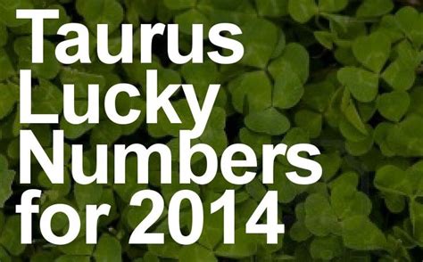 April 20-May 20. . Lucky number for taurus for today